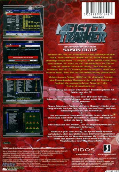 Championship Manager - Season 01-02 (Europe)